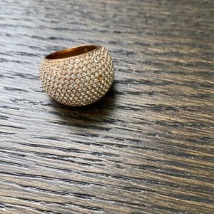 Swarovski rose gold ring